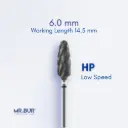 TC BUR FOR CVD COATING - CROSS CUT SUPER COARSE