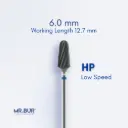 TC BUR FOR CVD COATING - PLAIN CUT STANDARD