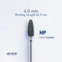 TC BUR FOR CVD COATING - PLAIN CUT STANDARD
