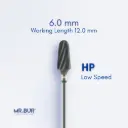 TC BUR FOR CVD COATING - PLAIN CUT COARSE