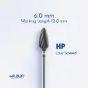 TC BUR FOR CVD COATING - PLAIN CUT COARSE