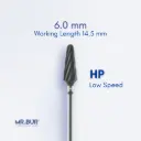 TC BUR FOR CVD COATING - PLAIN CUT COARSE
