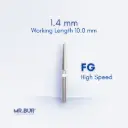 CF199UF.314.014 FINISHING CARBIDE TAPER ROUND END