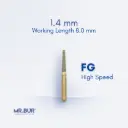 FG GOLD TAPER ROUND END