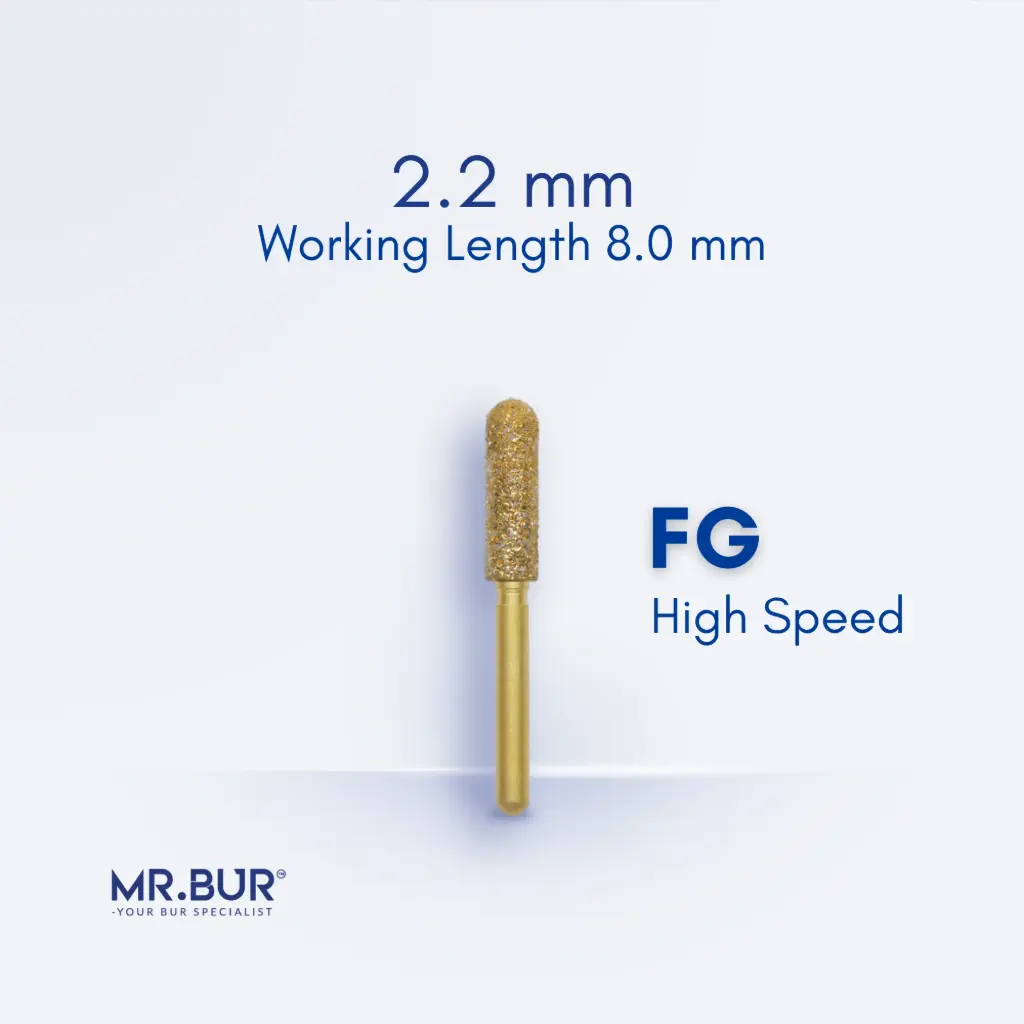 FG GOLD MINI CYLINDER ROUND END