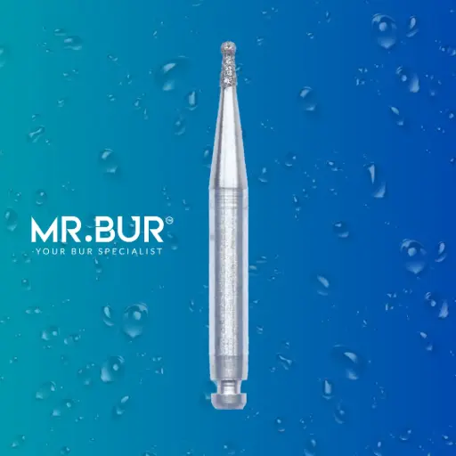 [R802/010] RA DIAMONDS BUR ROUND WITH COLLAR