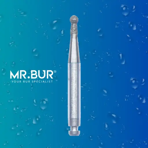 [R802/016] RA DIAMONDS BUR ROUND WITH COLLAR