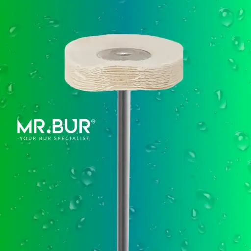 [01Q22] POLISHING BRUSH WHEEL SHAPE (WHITE CLOTH)