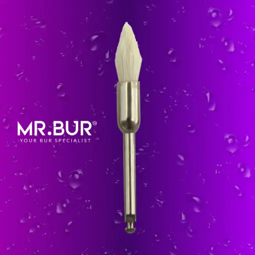 [R7G] POLISHING BRUSHES RA 50PCS - WHITE GOAT HAIR